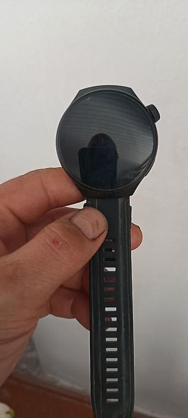 smart whatch: Ağıllı saat – qara rəng, dairəvi ekranlı model - Dairəvi sensor ekran — 1