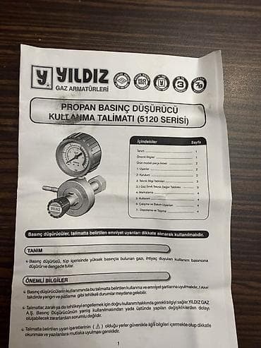 Dekorativ divar panelləri: 🔥 YILDIZ 5120 — Propan Təzyiq Redüktoru (Manometirli) | YENİ | — 6