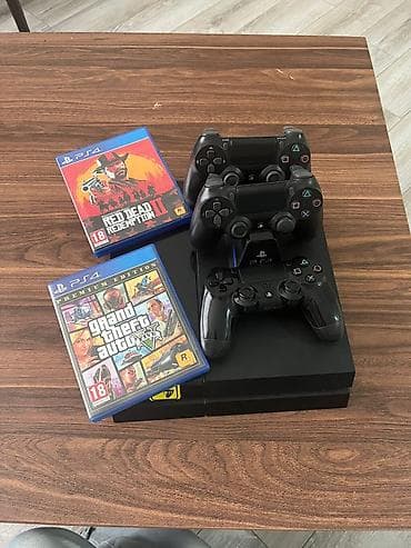 plesteşin: PlayStation 4 (PS4) seti Paketə daxildir: - PS4 konsolu (qara rəng) - — 3