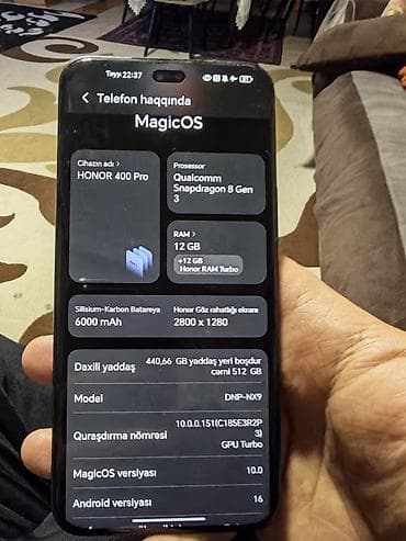 lazer aparatı qiymetleri: Honor 400 Pro, 512 GB, rəng - Qara, Simsiz şarj — 5