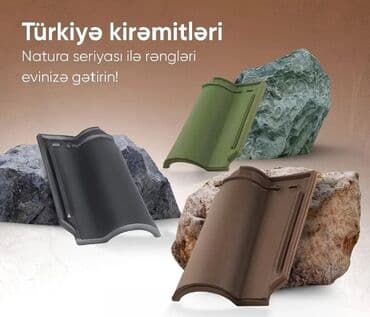 taxt örtüyü: Керамическая черепица, Бесплатная доставка, С гарантией, Нет кредита — 10