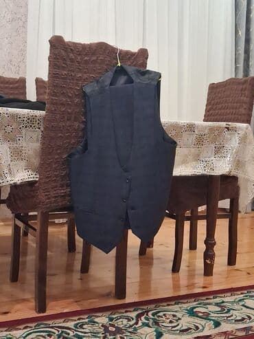 paradnı forma: Kişi üçlük kostyum dəsti - Komplekt: pencək, jilet və şalvar - Rəng — 2