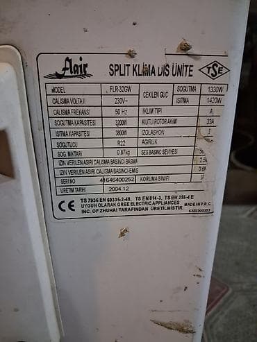 note 50: ALARKO Flair split kondisioner (divar tipi) Texniki göstəricilər — 2