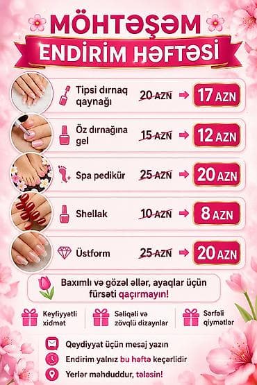 Möhtəşəm Endirim Həftəsi – manikür və pedikür xidməti
