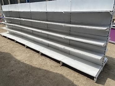 Mağaza vitrin rəfi – metal, modul tipli - Material: möhkəm metal