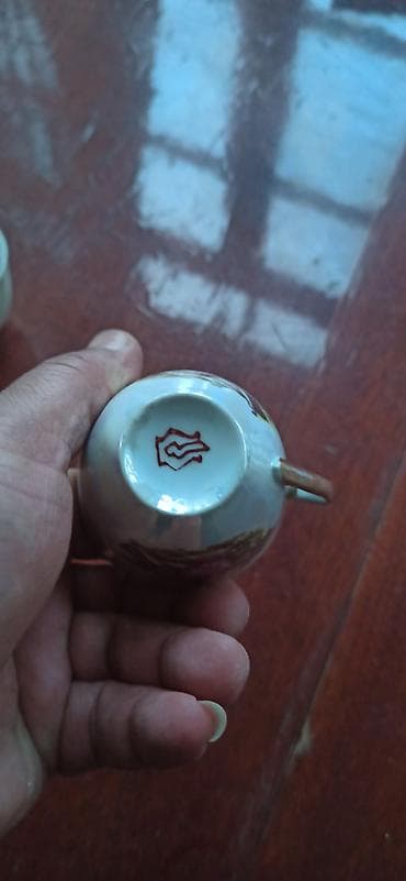 8 marta aid hediyeler: Çay dəsti, rəng - Ağ, Farfor — 6