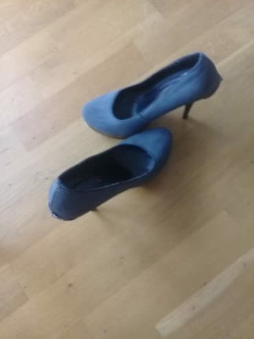 женские бежевые замшевые туфли: Туфли, Asos, Размер: 37.5, цвет - Серый, Б/у — 7