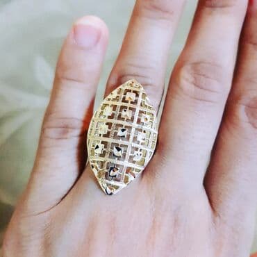 qaş sabitləyici: Toy, Üzük, Sarı qızıl, 585 Əyar, Qaşsız — 4