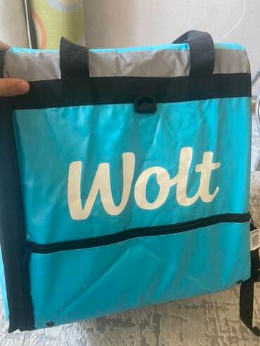 wolt kuryer çantası: 1hefte istifade olunub.Yenisinden ferqi yoxdu.Wolt çatdırılma çantası — 2