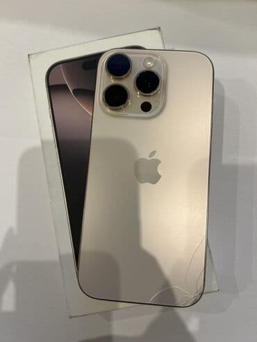 iphone 16 almaq: IPhone 16 Pro, 512 GB, Qızılı, Qırıq — 2