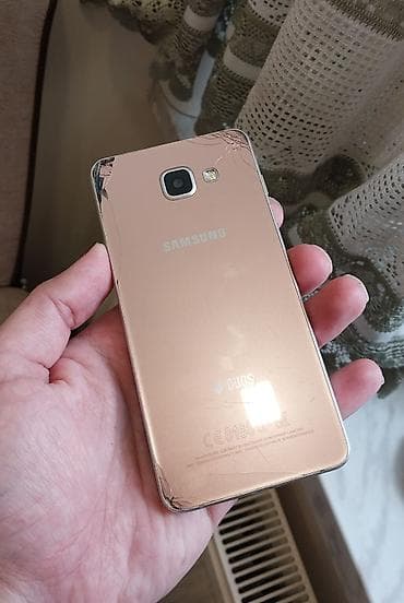 xarab telefon satisi: Samsung Galaxy A5 2016, 16 GB, rəng - Qızılı, İki sim kartlı — 2