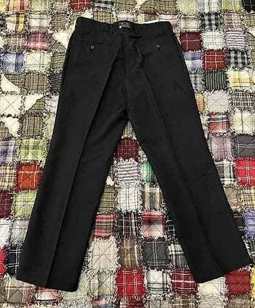 yun şalvar: Qara klassik şalvar – WERTHER, ölçü 46 - Rəng: dərin qara - Kəsim — 5