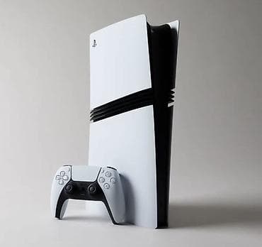 PlayStation slim 5 oyun konsolu - Rəng: ağ/qara ikirəng dizayn -