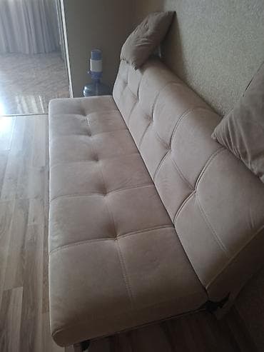 Bej rəngli qatlanan divan-kreslo - Minimalist dizayn, neytral bej