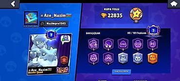 metro kart: Brawl Stars oyun hesabı - Kupa sayı: 22,835 (Kupa Yolu II səviyyə — 1