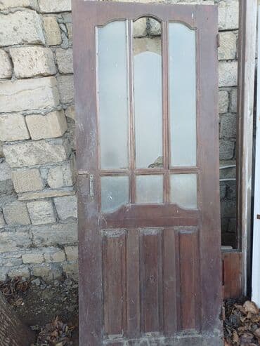 Döşəmə: İşlənmiş Otaq qapısı 80x200 sm Çərçivə ilə, Ünvandan götürmə — 1