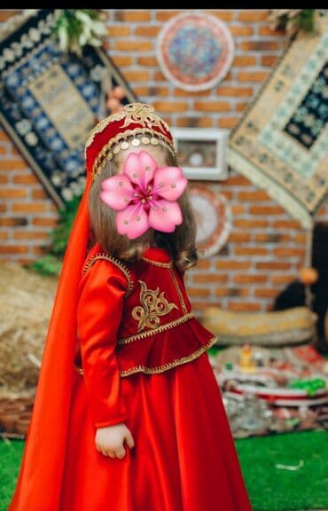 Məktəbli forması: Milli kostyum, Qız üçün, 3 - 4 yaş, İşlənmiş — 2