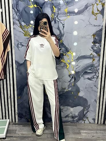 adidas dest: Qadın idman dəsti – 2 hissədən ibarət rahat komplekt - Model: geniş — 3