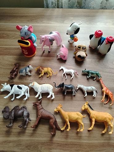 Oyuncaqlar: Uşaq oyuncaq heyvanlar dəsti (20eded) Hamisi birlikda 10azn (qiymat — 2