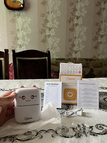 yeni modem: C9 Portativ Mini Termal Printer Simsiz BT 200Dpi Foto Etiket və s — 2