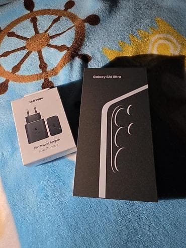 Məhsul: Samsung Galaxy S26 Ultra smartfonu (qutusu) + Samsung 60W — 1