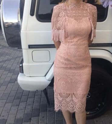 детские платья с длинным рукавом: Вечернее платье, Миди, S — 1