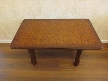 Stullar: Jurnal masası, İşlənmiş, Açılmayan, MDF, Dördbucaq masa — 1