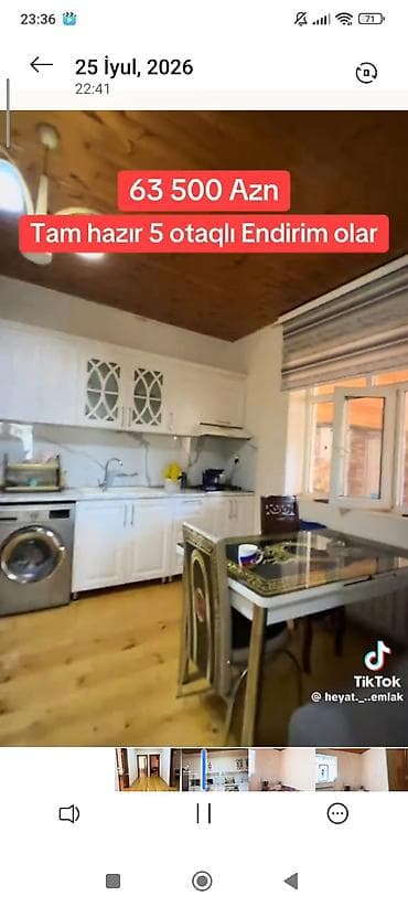 lenkeranda tecili ev satiram: Tam hazır 5 otaqlı həyət evi. - Geniş dəhlizli planlama, otaqlar — 2