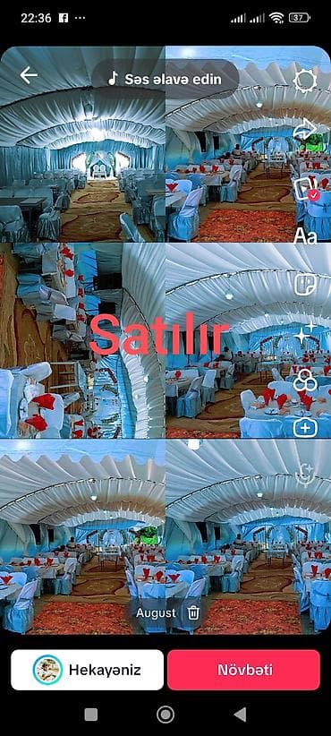 22000. 2 Ed cadir satılır eni 7.30 uzun 20 uzun 8 eni 21 uzunu qab — 1