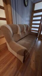 контакт хом мебель: Б/у, Классический диван, 2 кресла, Диван, Без подьемного механизма, Раскладной — 2