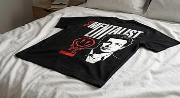Futbolkalar: “The Mentalist” mövzusunda qara T‑şört - Rəng: qara - Ön hissə: sol — 4