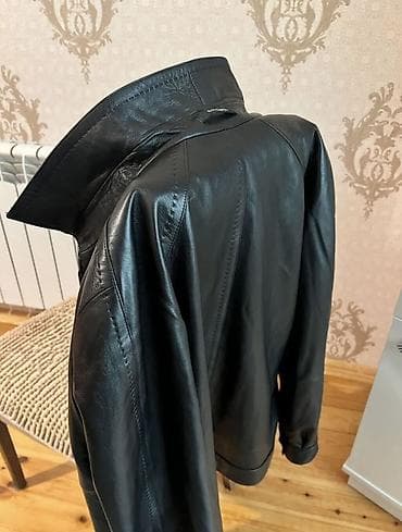 Kişi geyimləri: GOTTARDI yüksək keyfiyyətli dəri gödəkçə - Material: 100% təbii dəri — 1