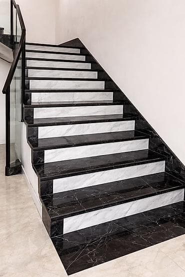 101 qizil gul ucuz: Mərmər pilləkənlər – dizayn və quraşdırma - Material: təbii mərmər — 1