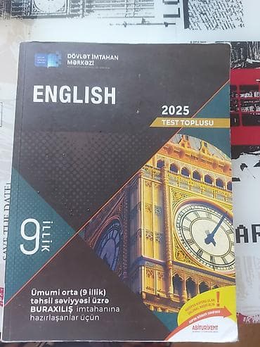 Içi tər təmizdi, təzə kimi Məhsul: İngilis dili – 2025 Test Toplusu
