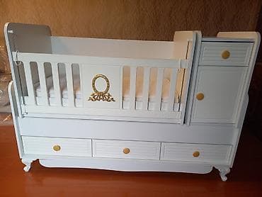 fatimə mebel: Uşaq beşiyi təzə kimidi.super!matras daxil — 3