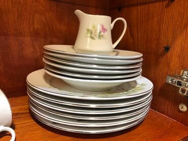 caydanliq: Çay dəsti, rəng - Ağ, Keramika, 6 nəfərlik — 3