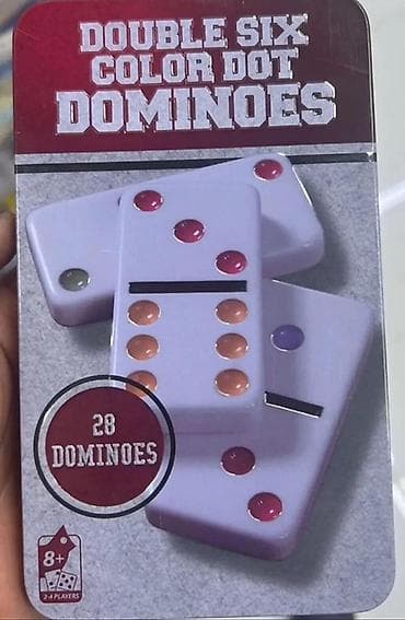 Məhsul: Double Six Color Dot Dominoes - Klassik “Double 6” domino