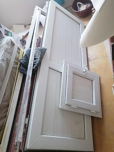 PVC qapı və pəncərə paketləri - Material: ağ rəngli PVC profil -