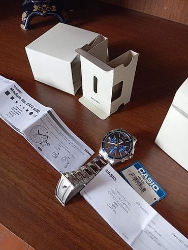 uşaqlar ucun saatlar: CASIO kişi qol saatı - Korpus və qolbaq: paslanmayan polad, qatlanan — 8