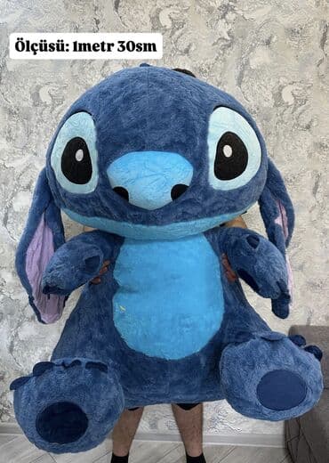 Böyük ölçülü Stitch plyuş oyuncaqları 70 sm 100 AZN, 130 sm 200 AZN. -