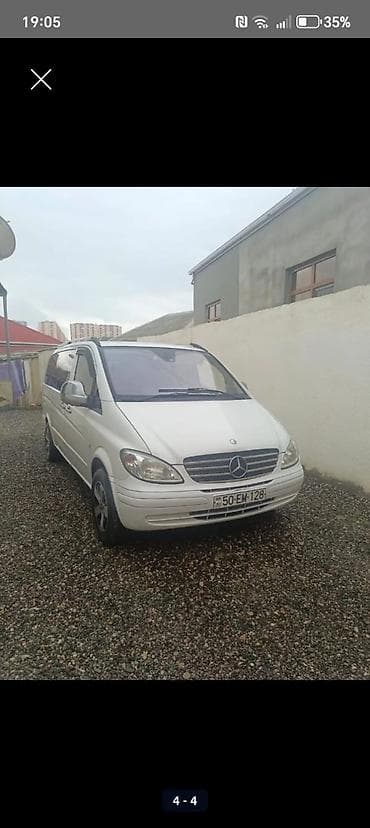 2106 salon: Mercedes-Benz Vito mikroavtobus - Kuzov: ağ rəng, sürgülü yan qapı — 3