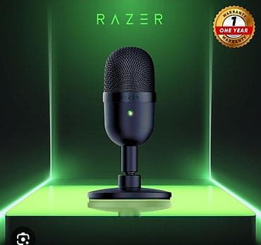 Original Razer Seiren Mini USB mikrofon satılır. Mikrofon səliqəli