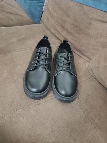 Ботинки: Qara dəri/eko-dəri klassik bağlamalı ayaqqabı.38,5 razmer - Rəng: tam — 5