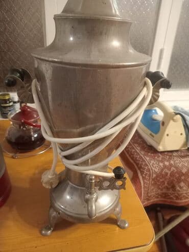 caydan qiymətləri: Elektrik samovar - Material: metal korpus, klassik vintaj dizayn - — 1