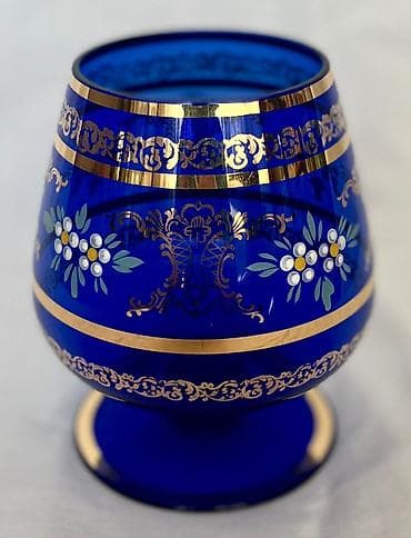 dibcek qablari: Qədəhlər, rəng - Göy, Şüşə, 6 ədədli dəst, 250 ml — 4