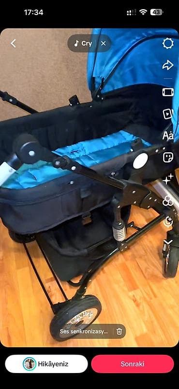 usaq telsizi: Çıxarıla bilən beşikli araba, İşlənmiş, Cins: Oğlan, Yaş: <1 ay, Ödənişli çatdırılma — 1