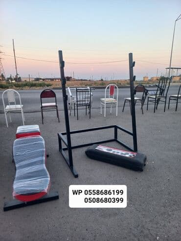 ganteler: 🔥Jimloja pres qantel stolu,ştanq dayağı🔥 Ev şəraitində belə, rahat — 2