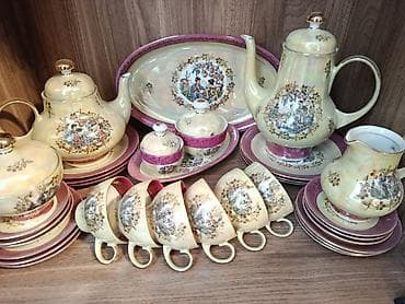 servis destleri: Nahar dəsti, rəng - Bənövşəyi, Farfor, Almaniya — 2