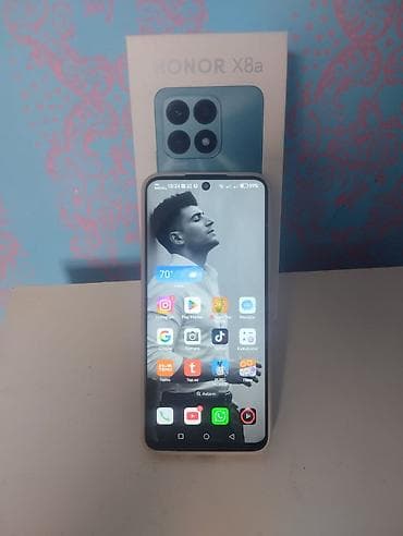 galaxy tab a8: Honor X8a, 128 GB, rəng - Qara, Barmaq izi — 1