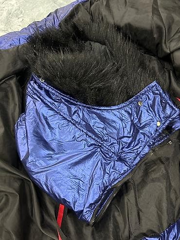 Куртки: Elektro goy rengde, 2 cibli, mexli kapyushonlu, qol emblemli, zamoklu — 4